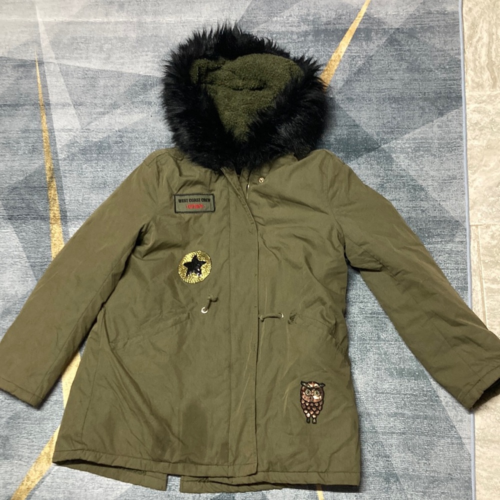 Green Zara Girls Jacket